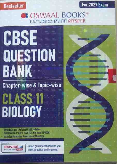 Oswaal CBSE Question Bank Class 11 Biology | Chapter-wise & Topic-wise | For 2027 Exam | Latest Syllab