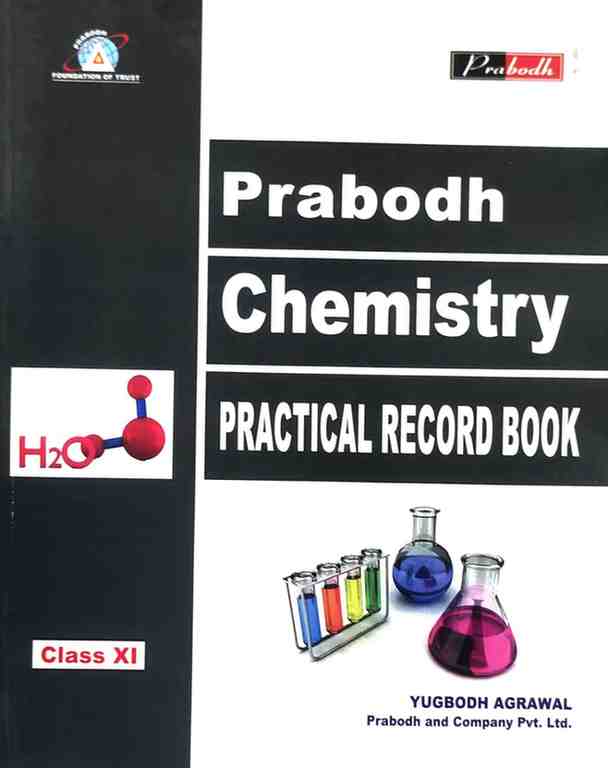 Prabodh Chemistry Practical Record Book Class 11 CG Board | English Medium | Lab Manual For 2027 Exam