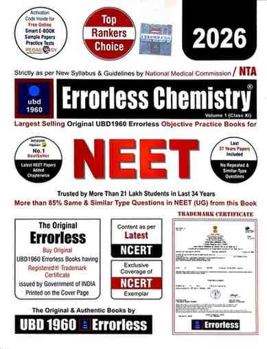 Chemistry Volume 1 + 2 Complete Set | NEET UG 2026 | English Medium By UBD 1960 Errorless