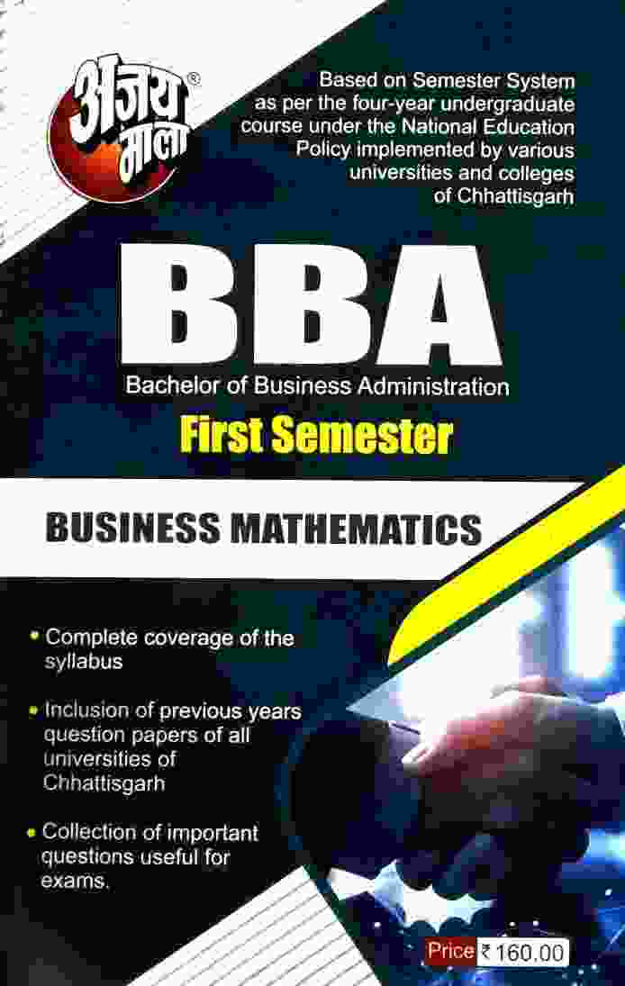 Ajay Mala BBA First Semester Business Mathematics 2026-27 | English Medium CG University