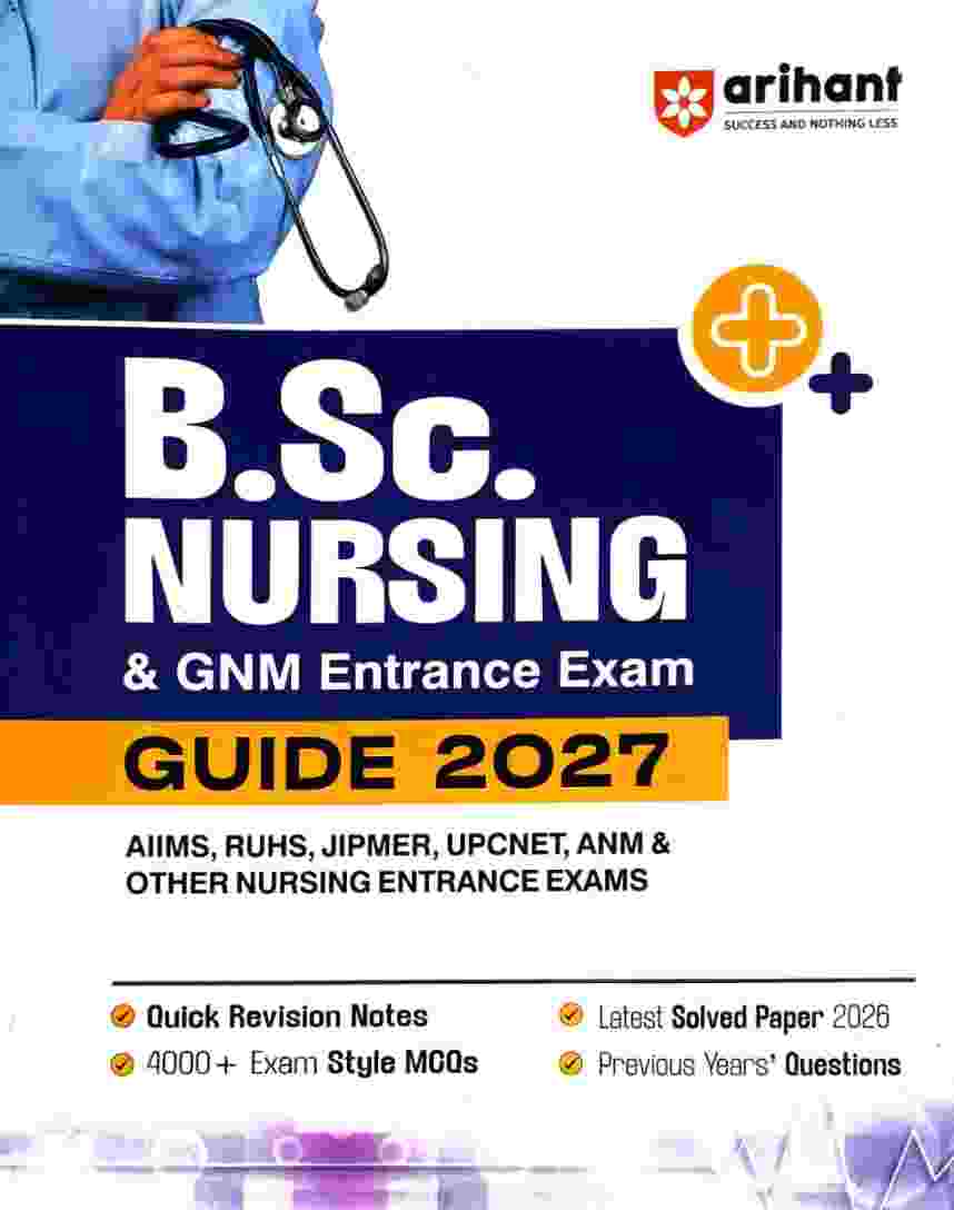 B.Sc Nursing & GNM Entrance Exam Guide 2027 English Medium by Arihant