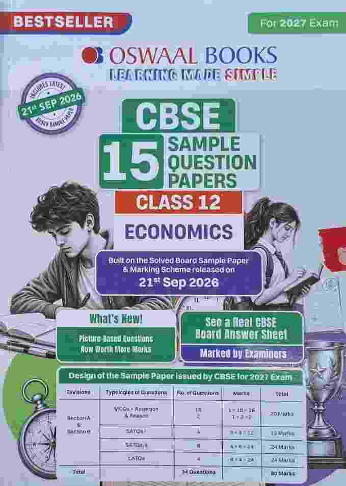 Oswaal Class 12 Economics CBSE 15 Sample Question Papers For 2027