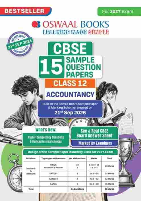Oswaal Class 12 Accountancy CBSE 15 Sample Question Papers For 2027