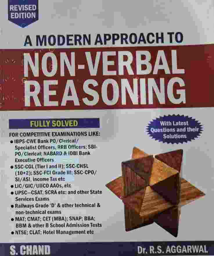 S.Chand A Modern Approach to  Non verbal reasoning English Medium by Dr. R.S. Aggarwal