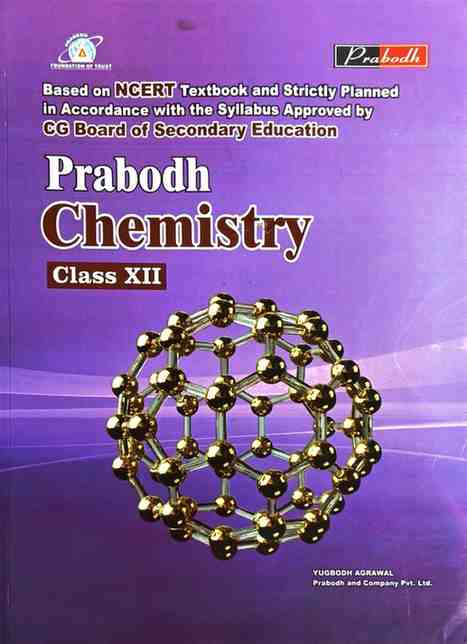 Prabodh Chemistry Textbook for class 12 CG BOARD Exam 2026 English Medium