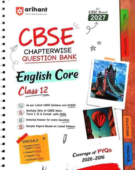 2027 Arihant CBSE Class 12 English Core Chapterwise Question Bank  | Chapter-wise PYQs & Sample Papers