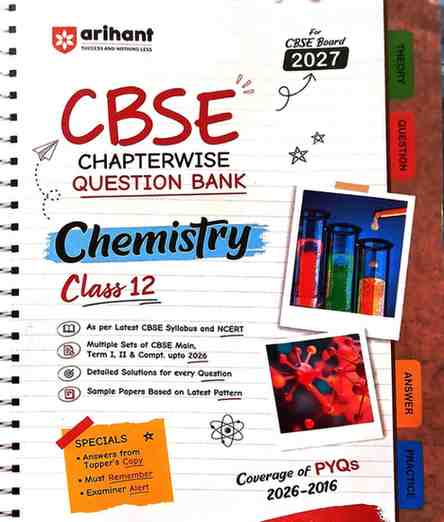 2027 Arihant CBSE Class 12  Chemistry Chapterwise Question Bank | Board Exam 2027 | Latest NCERT Based